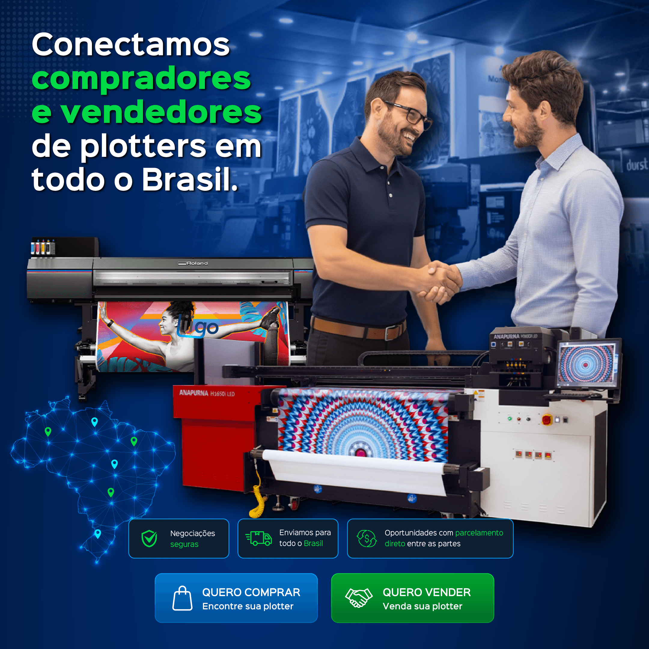Plotters seminovas anunciadas na Liigo